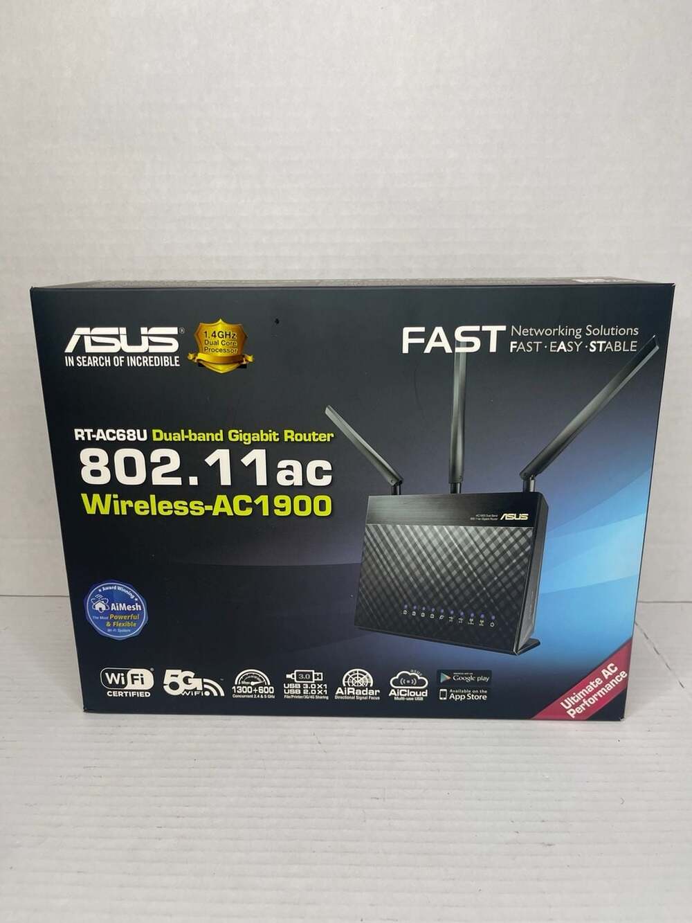 ASUS RT-AC68U Wireless-AC1900 Dual-Band Gigabit Router